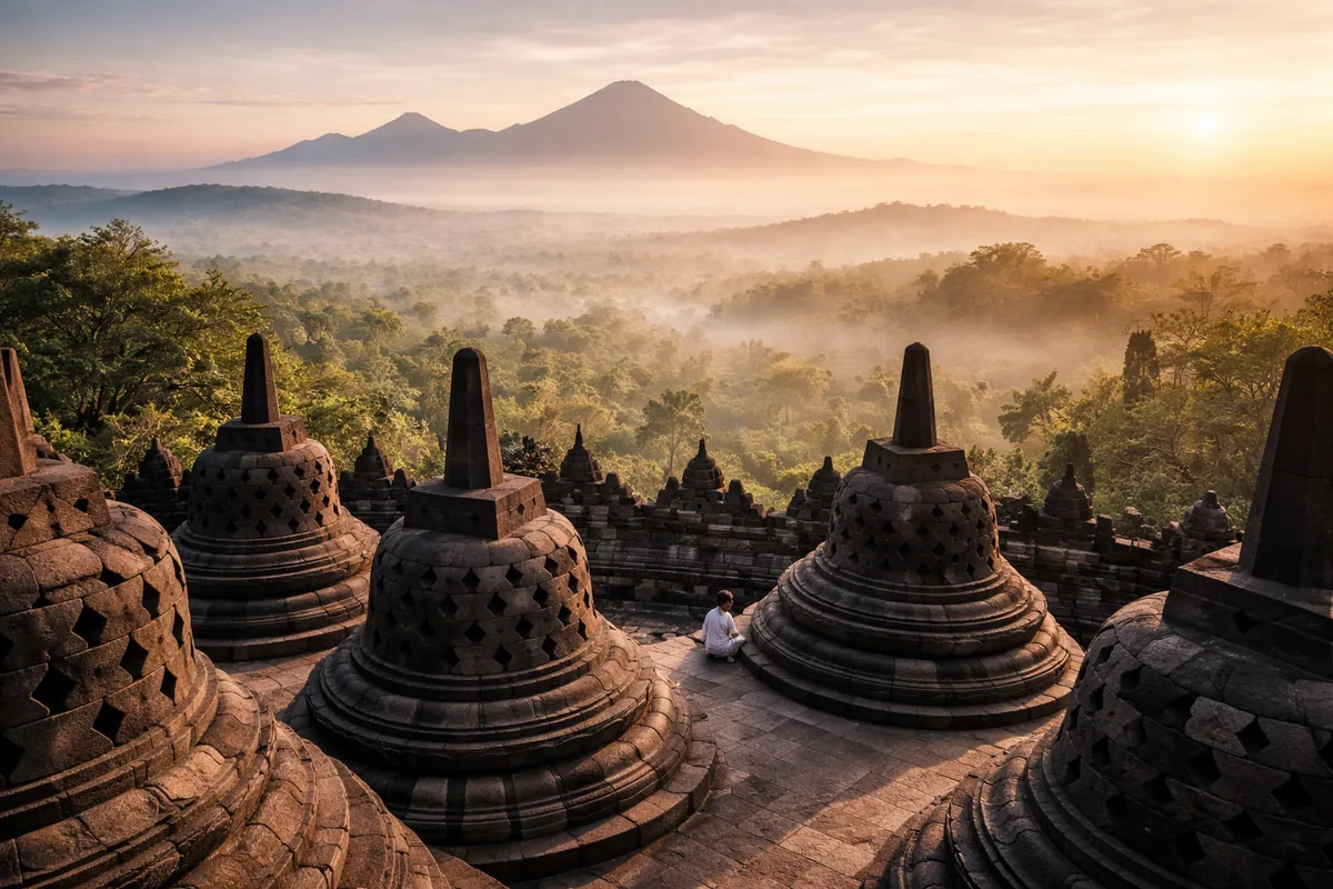 Pourquoi le temple de Borobudur est-il un site incontournable pour les amateurs de spiritualité ?